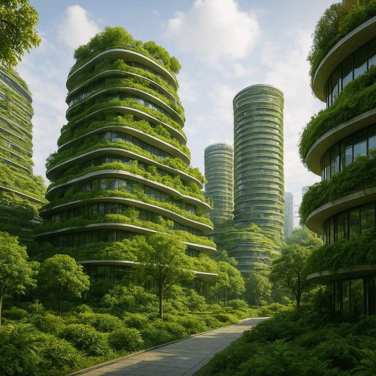 Futuristic Green Buildings: Where Nature and Tech Coexist